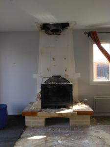 Installation avec démontage de cheminée à Bordeaux, Gironde (33)