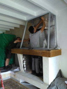 Installation avec démontage de cheminée à Bordeaux, Gironde (33)